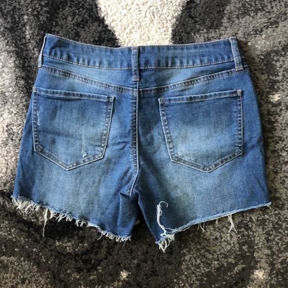 Mid Rise Jean Shorts - Picture 2 of 3